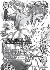 Attack Titan's Destructive Power - Alternate Art - Foil