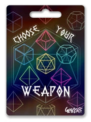 Choose Your Weapon Waterproof Die Cut Vinyl Sticker