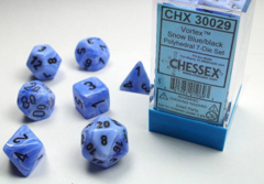 Vortex Snow Blue Lab Dice with Black 30029