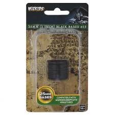 25mm Round Bases (15) Black