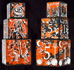 Sirius Dice D20: Halloween Scarecrow Stackable Dice Set