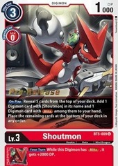 Shoutmon - BT5-009 - P (Battle of Omni Pre-Release Promo)