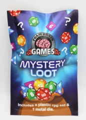 MYSTERY LOOT: PLASTIC RPG DICE SET & BONUS METAL DIE