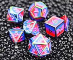 Bisexual Pride Flag - RPG Metal Dice Set