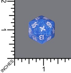 Magic Spindown Die - Betrayers of Kamigawa - Blue