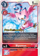 Biyomon - BT13-010 - P (Versus Royal Knight Pre-Release Promo) - Foil