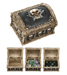 Deluxe Skull and Bones Dice Box