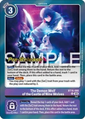 The Demon Wolf of the Castle of Nine Wolves - BT16-099 - P (Beginning Observer Pre-Release Promo) - Foil