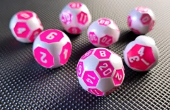 Diva's Mech 7-Piece Metal Dice Set
