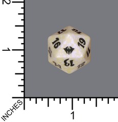 Magic Spindown Die - Dark Ascension White