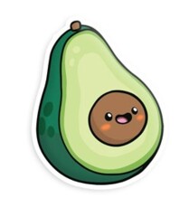 Comfort Food Avocado Squishable Sticker