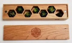 Premium Wood Dice Vault: Maple