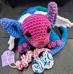 Bandty Crochet: Dragon (Medium) - Pink/Blue