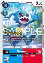 Veemon - BT16-017 - P (Beginning Observer Pre-Release Promo) - Foil