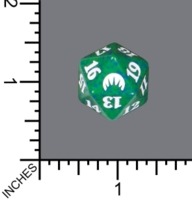 Magic Spindown Die - Origins - Green