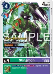 Stingmon - BT16-041 - P (Beginning Observer Pre-Release Promo) - Foil