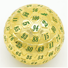 45mm Metal D100 - Gold with Green