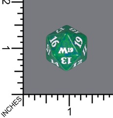 Magic Spindown Die - Core Set 2019 - Green