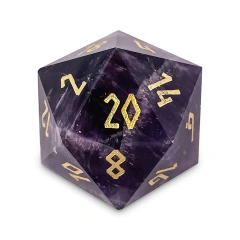 Amethyst - Boulder 30mm Gemstone Dice