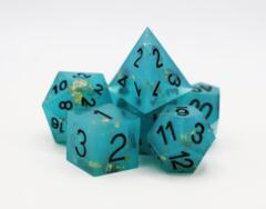 SHARP EDGE RESIN RPG DICE SET - SIREN'S SONG