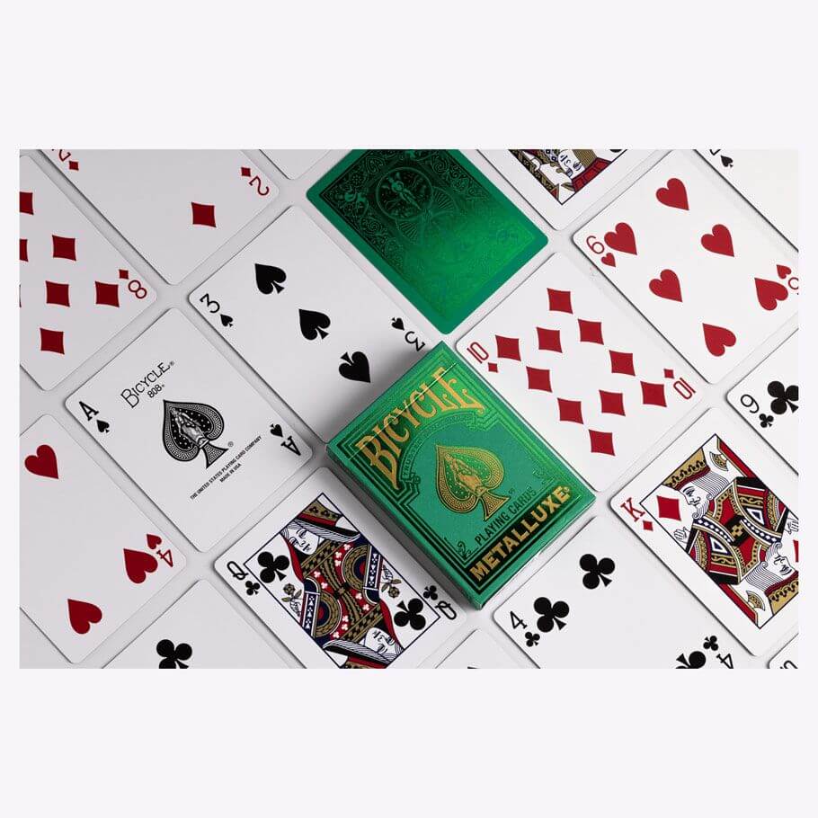Bicycle Playing Cards - Metalluxe Green