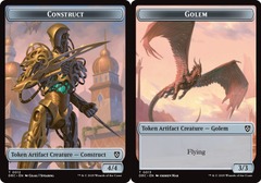 Construct (0012) // Golem (0013) Double-Sided Token - Foil