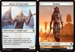 Angel of Sanctions (0001) // Zombie (0003) Double-Sided Token