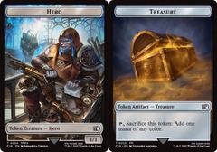Hero (0004) // Treasure (0023) Double-Sided Token - Foil