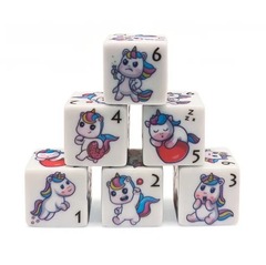 TEG - 12 Unicorn 16mm D6 Dice