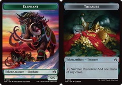 Elephant (0014) // Treasure (0016) Double-sided Token