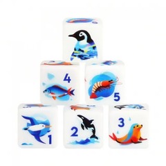 TEG - 12 Ocean Animals 16mm D6 Dice