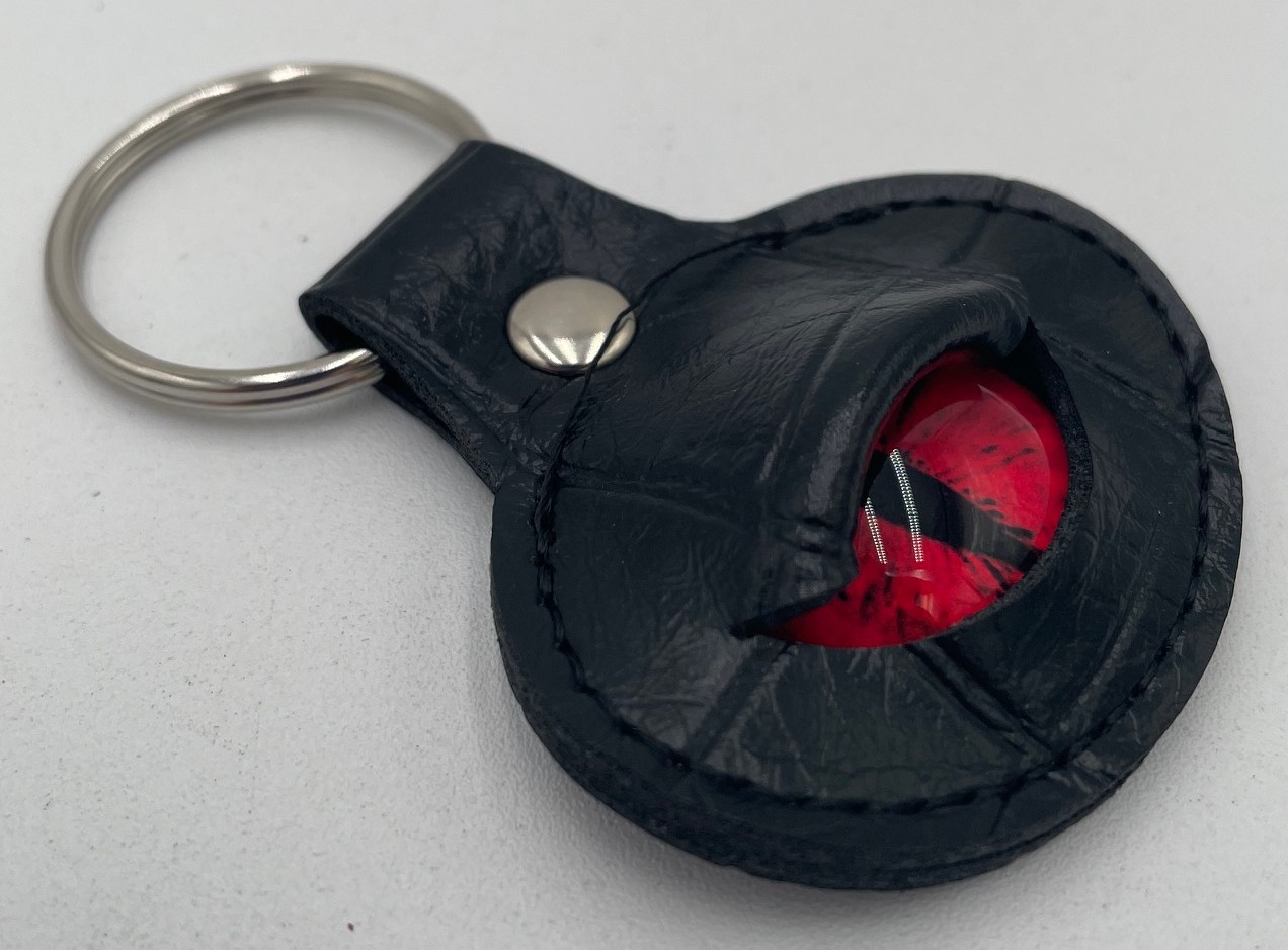 TEG - Dragons Eye Keychain - Black w/ Red