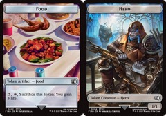 Food (0022) // Hero (0004) Double-Sided Token - Foil