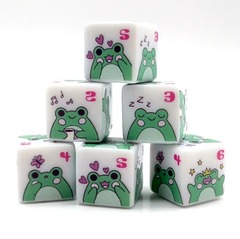 TEG - 12 Frog 16mm D6 Dice