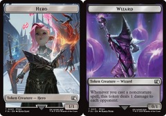 Hero (0005) // Wizard (0015) Double-Sided Token