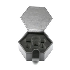 TEG - Magnetic Hexagonal Dice Carrying Case - Black