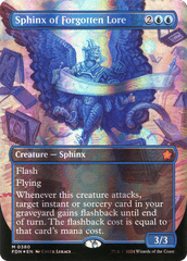 Sphinx of Forgotten Lore - Mana Foil - Borderless