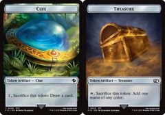 Clue (0009) // Treasure (0023) Double-Sided Token