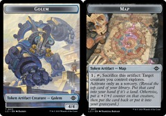Golem (0013) // Map (0017) Double-Sided Token - Foil