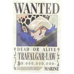 One Piece Wanted Poster 3D Sticker