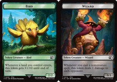 Bird (0016) // Wizard (0014) Double-Sided Token
