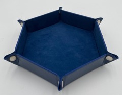 Small Hexagonal Dice Tray - Blue