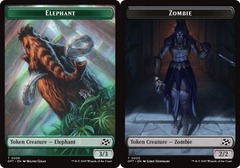 Elephant (0006) // Zombie (0003) Double-Sided Token