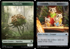 Saproling (0030) // Treasure (0029) Double-Sided Token