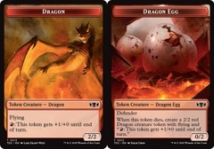Dragon (0013) // Dragon Egg (0012) Double-sided Token