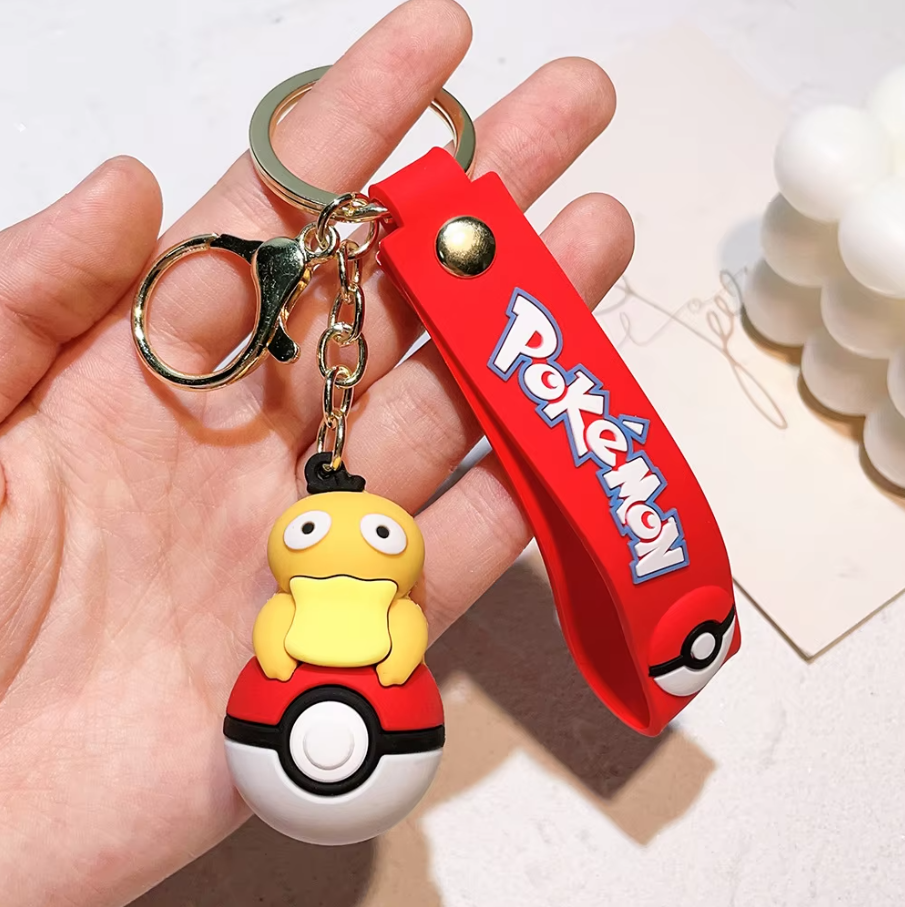 Pokemon Keychain - Psyduck & Pokeball