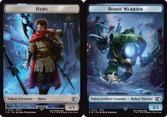 Hero (0007) // Robot Warrior (0012) Double-Sided Token - Foil