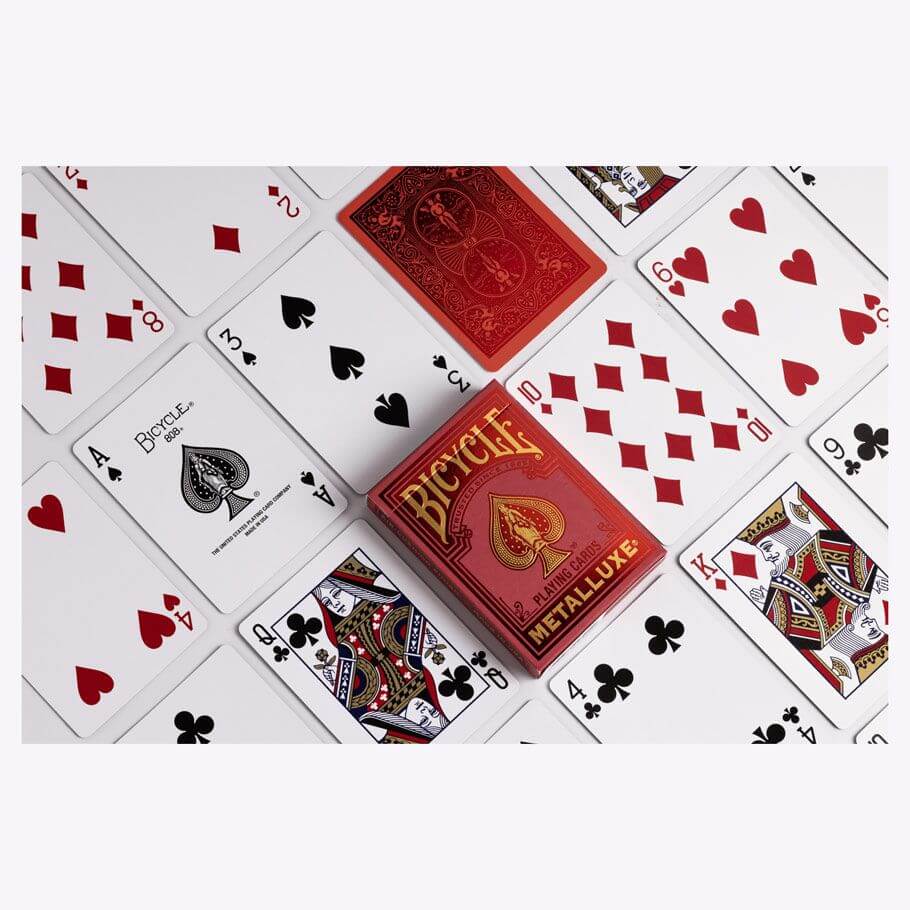 Bicycle Playing Cards - Metalluxe Red