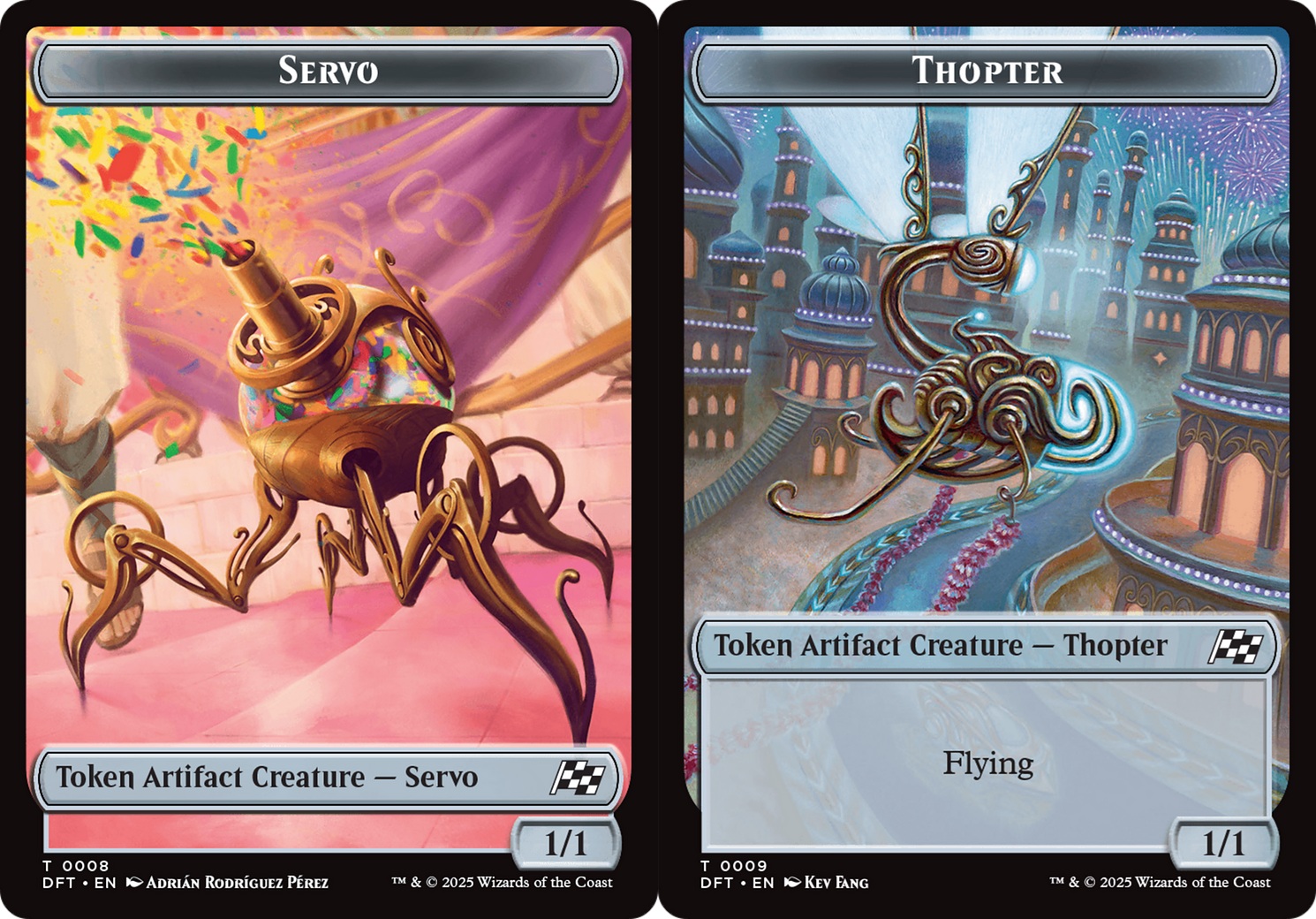 Servo (0008) // Thopter (0009) Double-Sided Token