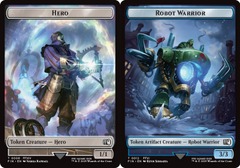 Hero (0008) // Robot Warrior (0012) Double-Sided Token - Foil